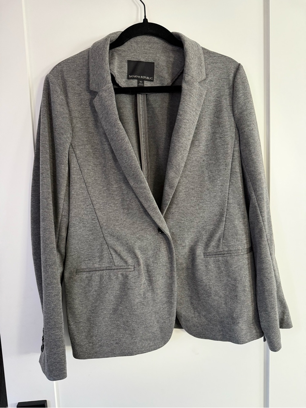Banana Republic Women's Gray Knit Blazer